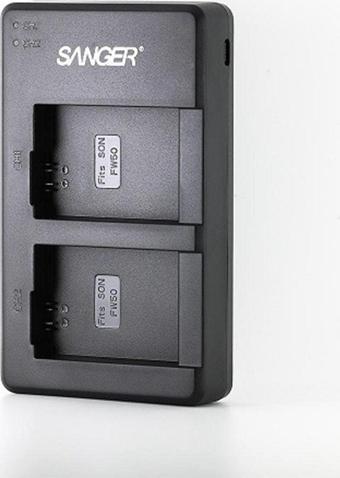 Sanger Sony Np-Fw50 Batarya Uyumlu Ikili Usb Şarj Cihazı