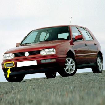 VW Golf 3 1991-1998 Ön Tampon Sağ Reflektör Çiftli 1H0941778