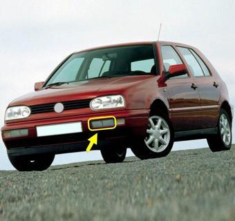 VW Golf 3 1991-1998 Ön Tampon Sol Reflektör Çiftli 1H0941777