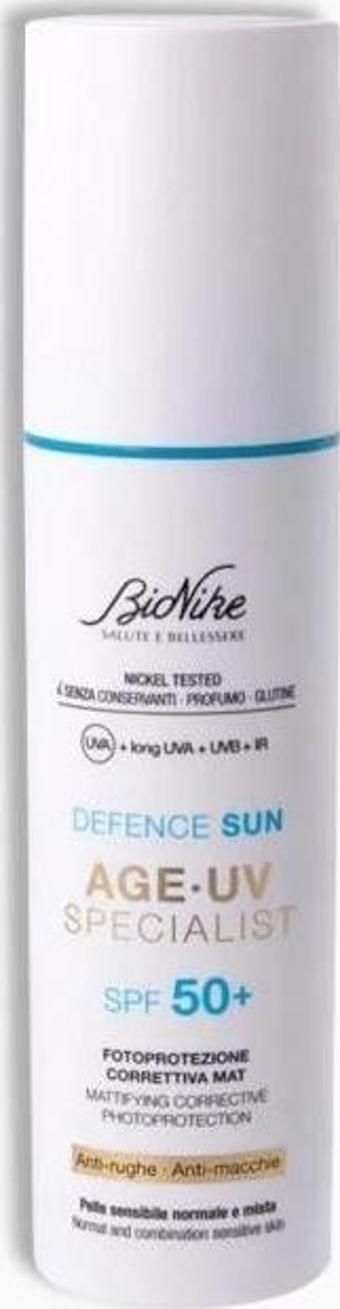 BIONIKE Defence Sun Age-UV Specialist SPF50+ Normal, Karma ve Hassas Ciltler 50 ml.