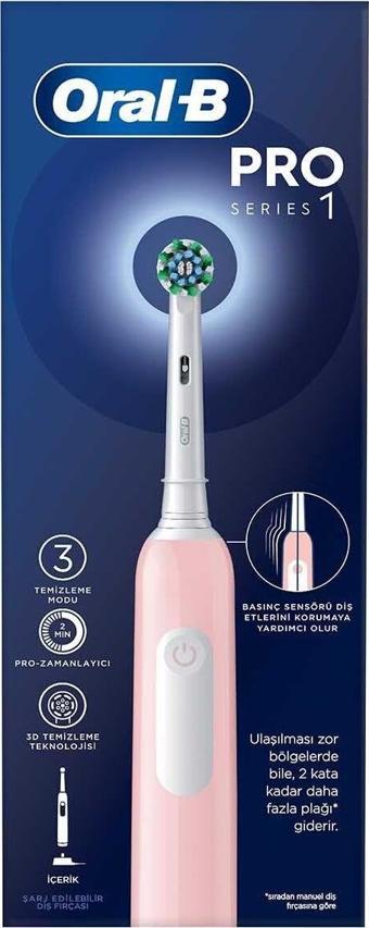 Oral-B Pro Series 1 Şarjlı Diş Fırçası - Pembe