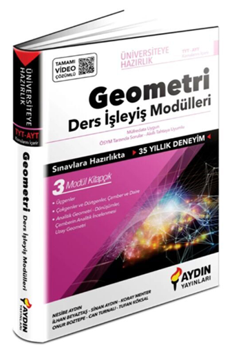 TYT AYT Geometri Ders İşleyiş Modülleri Aydın Yayınları - Aydın Yayınları