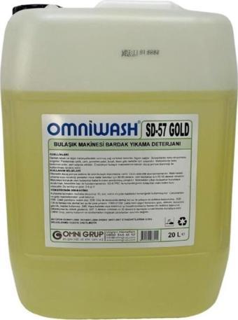 Omniwash SD-57 Gold Endüstriyel Sıvı Bulaşık Makine Yıkama Deterjanı 20 lt