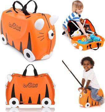 Trunki Kaplan Tipu Binilen ve Sürülen Çocuk Bavulu