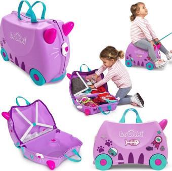 Trunki Kedi Cassie Binilen ve Sürülen Çocuk Bavulu