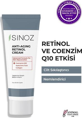 Sinoz Anti-Aging Retinol Cream 50 ml Yaşlanma Bakım Kremi