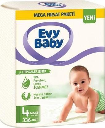 Evy Baby Bebek Bezi Mega Fırsat Paketi 4 Numara 336 Adet