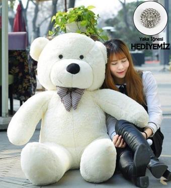 Pandamkee Papyonlu Sevimli Büyük Peluş Ayıcık, 130 Cm