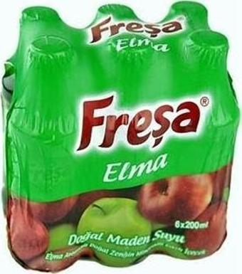 Freşa Elma Aromalı Doğal Maden Suyu 6x200 ml.