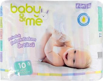 Baby&Me Pofuduk Alt Değiştirme Örtüsü 10 ADET 60x60cm - Bebek Bakım Örtüsü