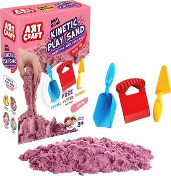 Art Craft Aksesuarlı Kinetik Oyun Kumu 1000 gr PEMBE