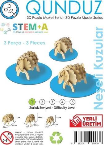 Ahşap Maket Stema Maketleri 1.Seviye Kuzu (3 Adet)