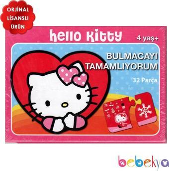 Hello Kitty Eşleştirme Yapboz Kartları 32 Parçalı Puzzle