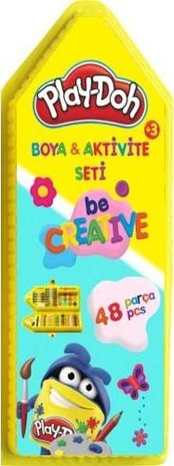 Play-Doh Pastel Boya Kuru Boya Sulu Boya Mum Boya 48 Parça Kırtasiye Seti