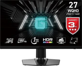 MSI G272QPF E2 WQHD RAPID IPS 180HZ 1MS 27" FREESYNC PREMIUM FLAT PIVOT GAMING MONİTÖR