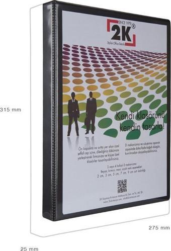 FİRMA EVRAK SUNUM KLASÖRÜ A4 PVC 2 CM 4 HALKALI (150 YAPRAK) 25,5X32 CM