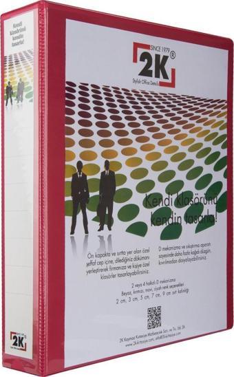 FİRMA EVRAK SUNUM KLASÖRÜ A4 PVC 5 CM 2 HALKALI (350 YAPRAK) 27,5X32 CM