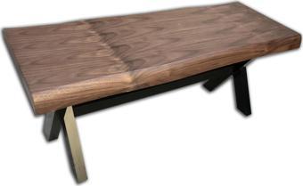 Bench 12511 Kütük Desenli  Model Çelik Ayak Kalınlaştırılmış tabla El yapım