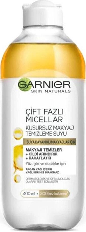 Garnier Çift Fazlı Micellar Yüz Göz Dudak Makyaj Temizleme Suyu