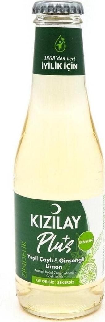 Hepsi Yöresel Kızılay Yeşil Çaylı Ginsengli Limonlu Maden Suyu 24 X 200 Ml