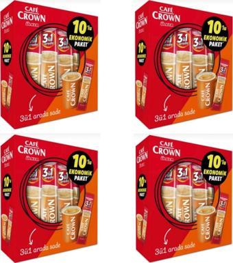 Cafe Crown 3'Ü 1 Arada Sade 10'Lu Paket X4Lü / 40 Adet