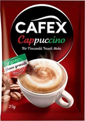 Cafex Çikolata Parçalı Cappuccino 10 Adet x 25 Gr Mükemmel Lezzet