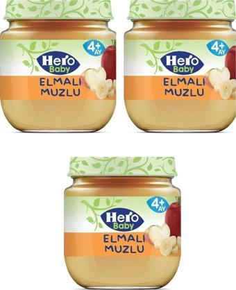 Hero Baby Elmalı Muzlu Kavanoz Mama 125 G X 3 Adet