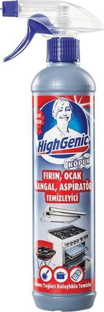 Highgenic Köpük Fırın Ocak Mangal Aspiratör Temizleyici 500 Ml