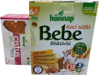 Hünnap Keçi Sütlü Ve Vitaminli Bebe Bisküvisi 400 Gr + Cistus Çayı