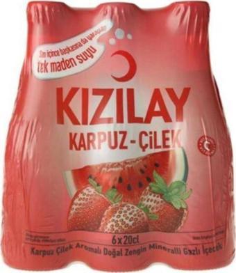 Kızılay Maden Suyu Karpuz & Çilek Aromalı 200 Ml X 24 Adet