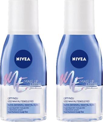 Nivea Çift Etkili Göz Makyajı Temizleyici 125 Ml X 2 Adet