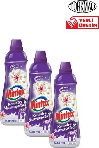 Mintax Çamaşır Yumuşatıcısı Mintax Lilyum Bahçesi 1440 Ml X3 Adet