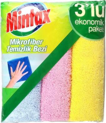 Mintax Mikrofiber Temizlik Bezi 3'lü Adet