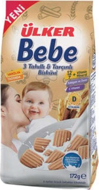 Ülker Bebe Tam Tahıllı Bebe Bisküvisi 172G ( 12 Adet )