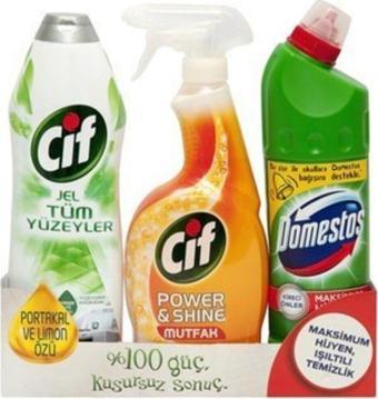 Unilever Cif Mutfak 750 Ml + Cif Jel 750 Ml + Domestos 810 C