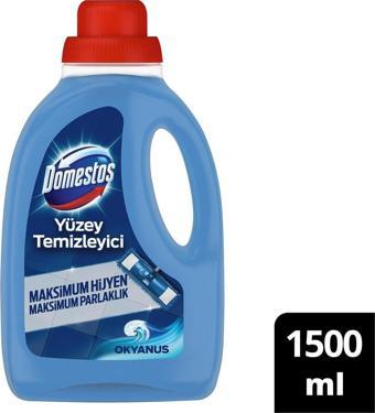 Unilever Domestos Yüzey Temizleyici Okyanus Maksimum Hijyen Tüm Yüzeyler Için Yüzey Temizleyici 1500 Ml