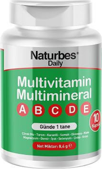 Vitamin Naturbes Daily Multivitamin 10 Kapsül 