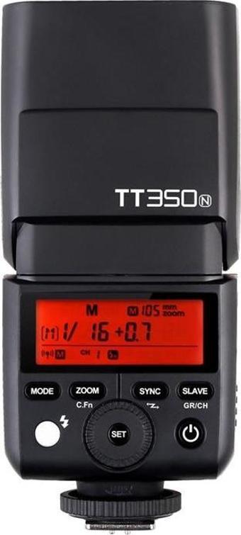 Godox TT350N Mini Thinklite TTL 1/8000 Tepe Flaş (Nikon)