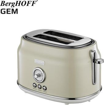 BergHOFF GEM RETRO  Krem Rengi İki Dilim Ekmek Kızartma Makinesi