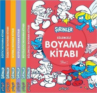 Şirinler Boyama Kitapları Seti-6 Kitap Takım - Kolektif  - Pogo