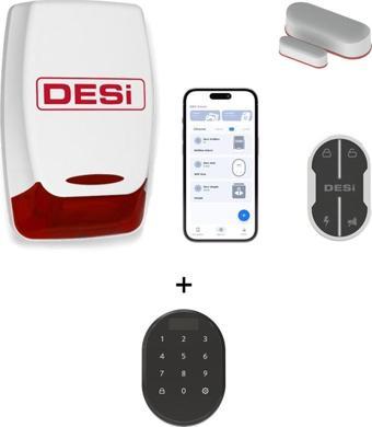 Desi Midline Smart Akıllı Alarm Sistemi + Keypad (Wifi-Bluetooth-Uygulama İle Kullanım)