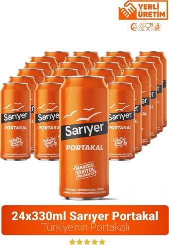 Sarıyer Portakal Aromalı Gazoz 330ml x 24 Adet