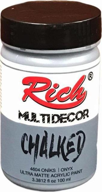 Rich Oniks 4604 Gri Tonu Multi Decor Chalked 100 ml Oniks 4604