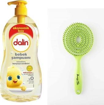 Dalin Bebek Şampuan 900 Ml & Pro Lollipop Açma/tarama Fırça - 11 Yeşil