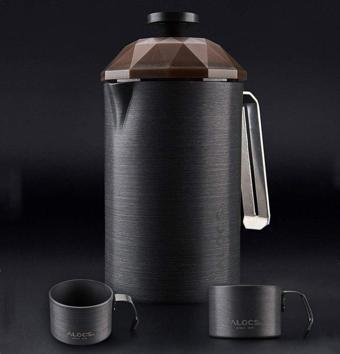 Alocs French Press Paslanmaz Çelik French Press 600 ml