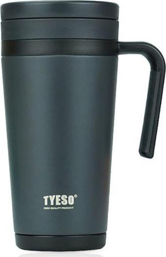 Tyeso Business Mug Vakumlu Çay Demleme Ve Kahve Bardağı 500 ML (Siyah)