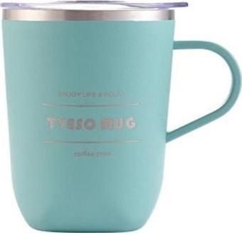 Tyeso Termos Cubic Mug Vaku Mlu Paslanmaz Çelik Termal Kapaklı 300 Ml