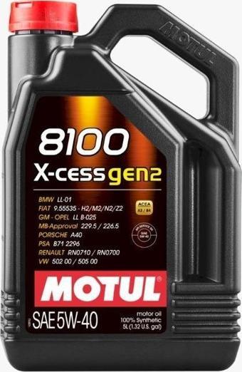 Motul 8100 X-Cess Gen2  5W40 5lt