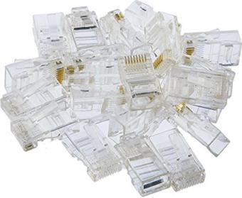 Tek-İş 8p-8c Bilgisayar Rj-45 Plug Network Rj45 Jack Konnektör 25 Adet