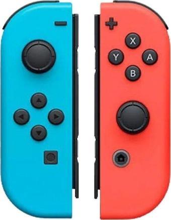 Cosmostech NS Switch Uyumlu 2'li J-C Joycon PAD Controller Gamepad Oyun Kolu Kırmızı-Mavi